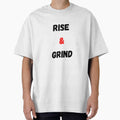 Motivational Quote Rise And Grind by Salman Hino - Adult & Kids T-Shirts, Sweatshirts & Hoodies apparel design preview 1