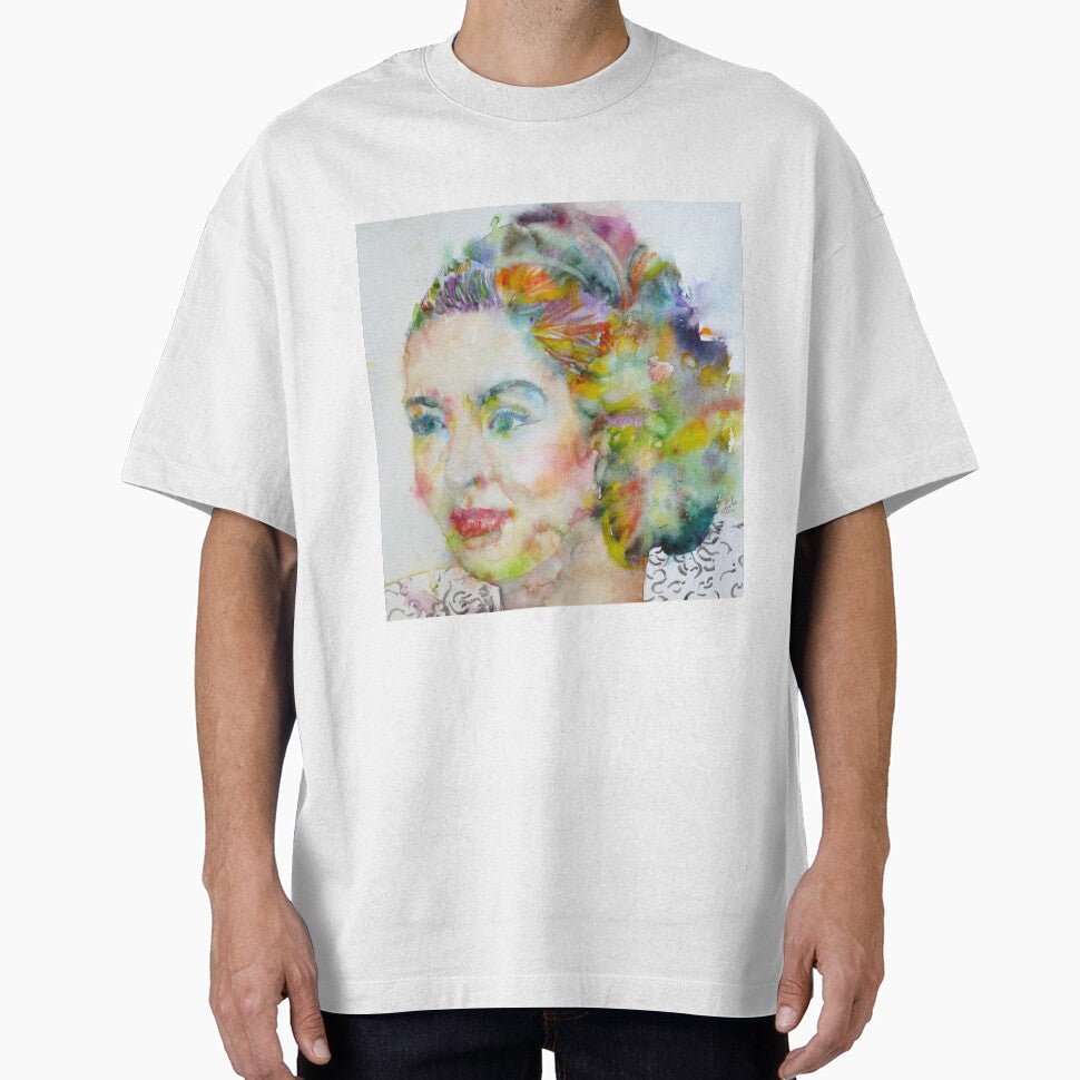 BILLIE HOLIDAY watercolor portrait by lautir - Adult & Kids T-Shirts, Sweatshirts & Hoodies apparel design preview 1