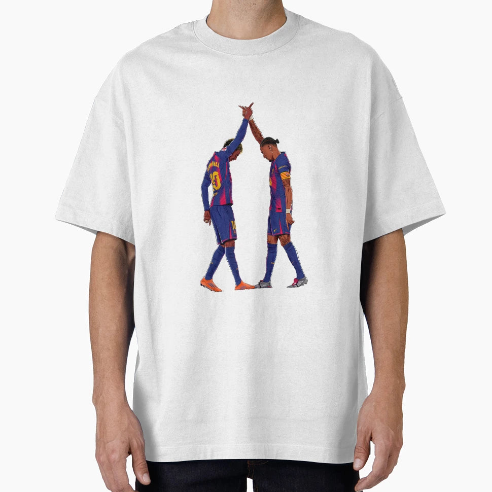 Lamine X Raphinha Celebration T-Shirt - Aesthetic Graphic Men Women - T-Shirt, Sweatshirt, Hoodie