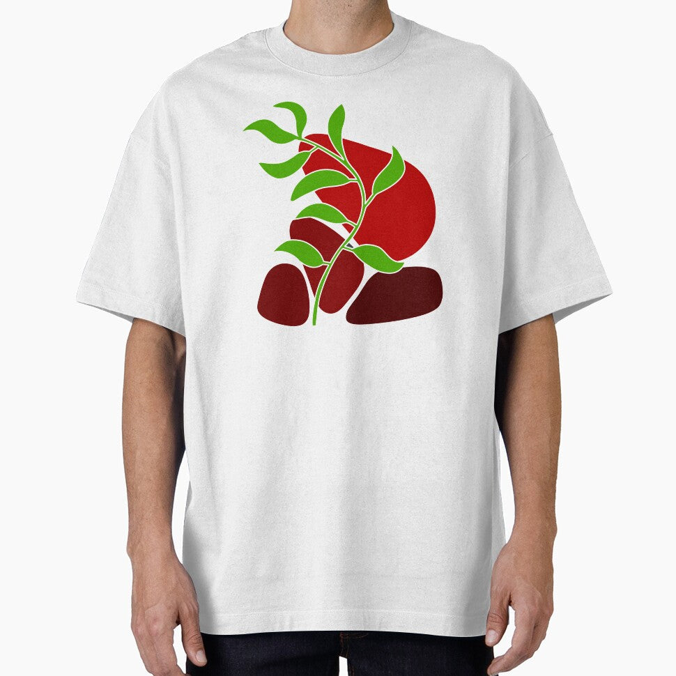 Whimsical Nature Red Boho by Sartoris Art - Adult & Kids T-Shirts, Sweatshirts & Hoodies apparel design preview 1