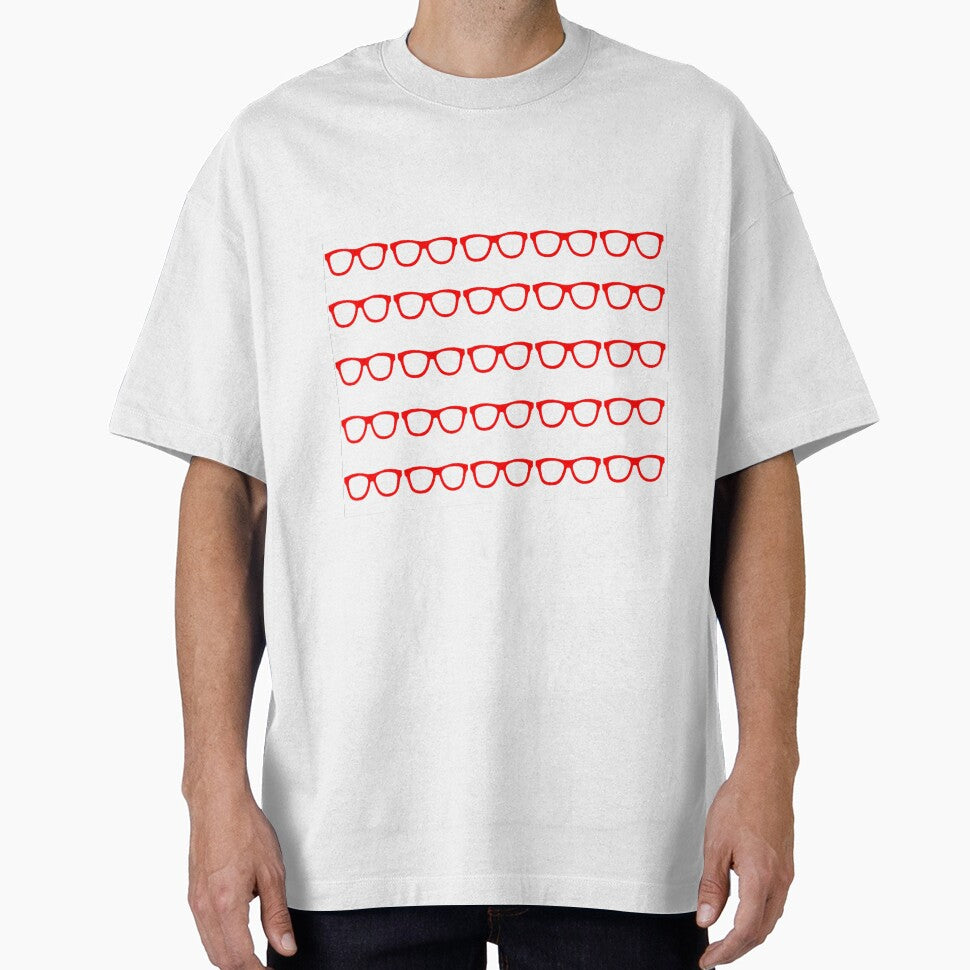 Red Nerd Glasses by GeekyGirlsGarb - Adult & Kids T-Shirts, Sweatshirts & Hoodies apparel design preview 1