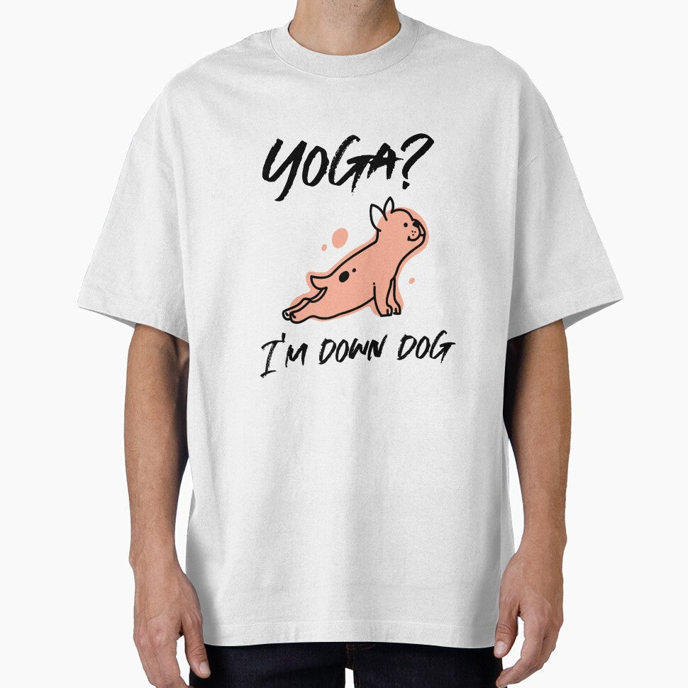 Yoga? I'm Down Dog by RiseandShineTee - Adult & Kids T-Shirts, Sweatshirts & Hoodies apparel design preview 1