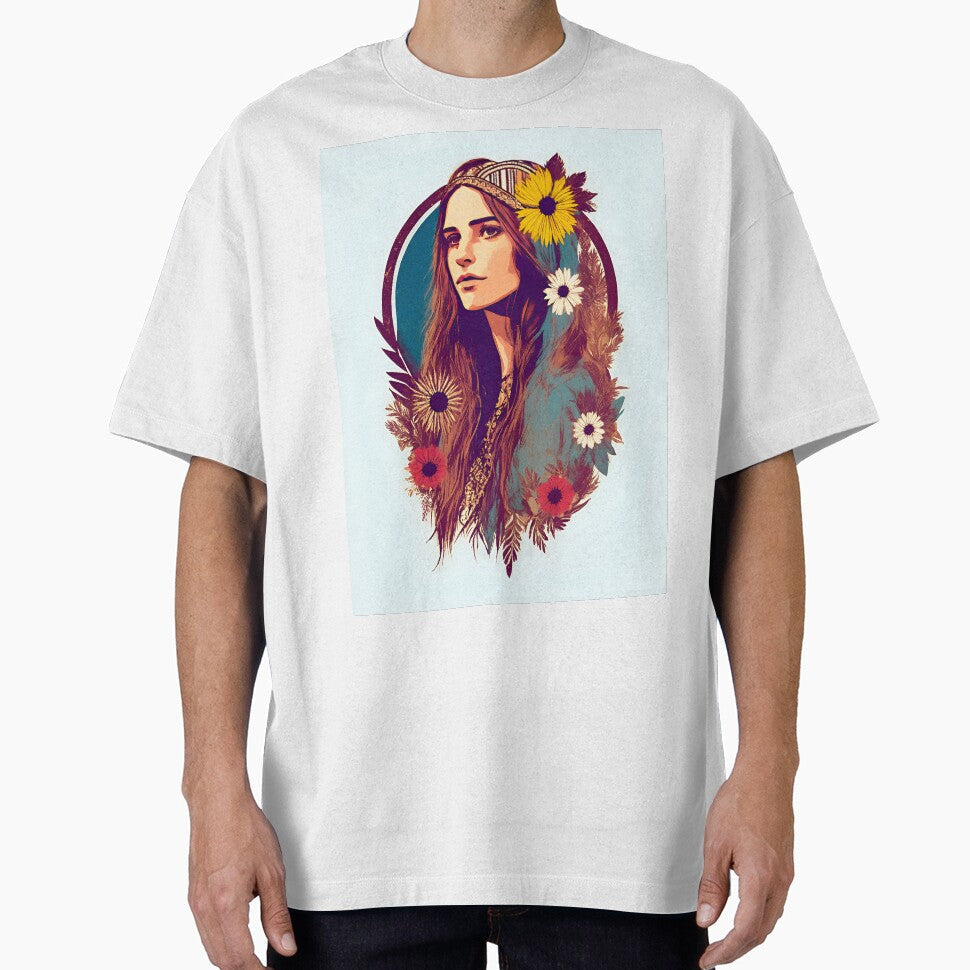 Good Vibes Boho Girl by bobbi-gyre - Adult & Kids T-Shirts, Sweatshirts & Hoodies apparel design preview 1