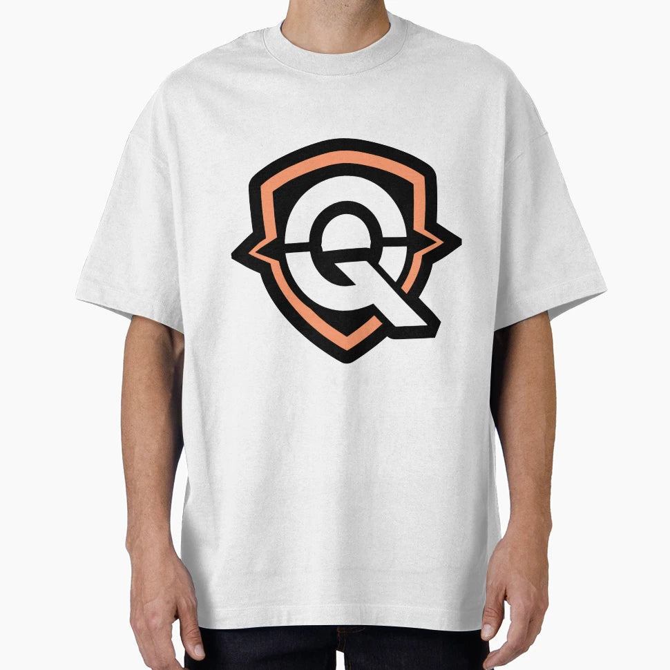 Copy Illustration Letter Q Esports T-Shirt - Minimalist Print Unisex - T-Shirt, Sweatshirt, Hoodie
