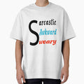Sarcastic. Awkward. Sweary. gift for mom dad by - Adult & Kids T-Shirts, Sweatshirts & Hoodies apparel design preview 1