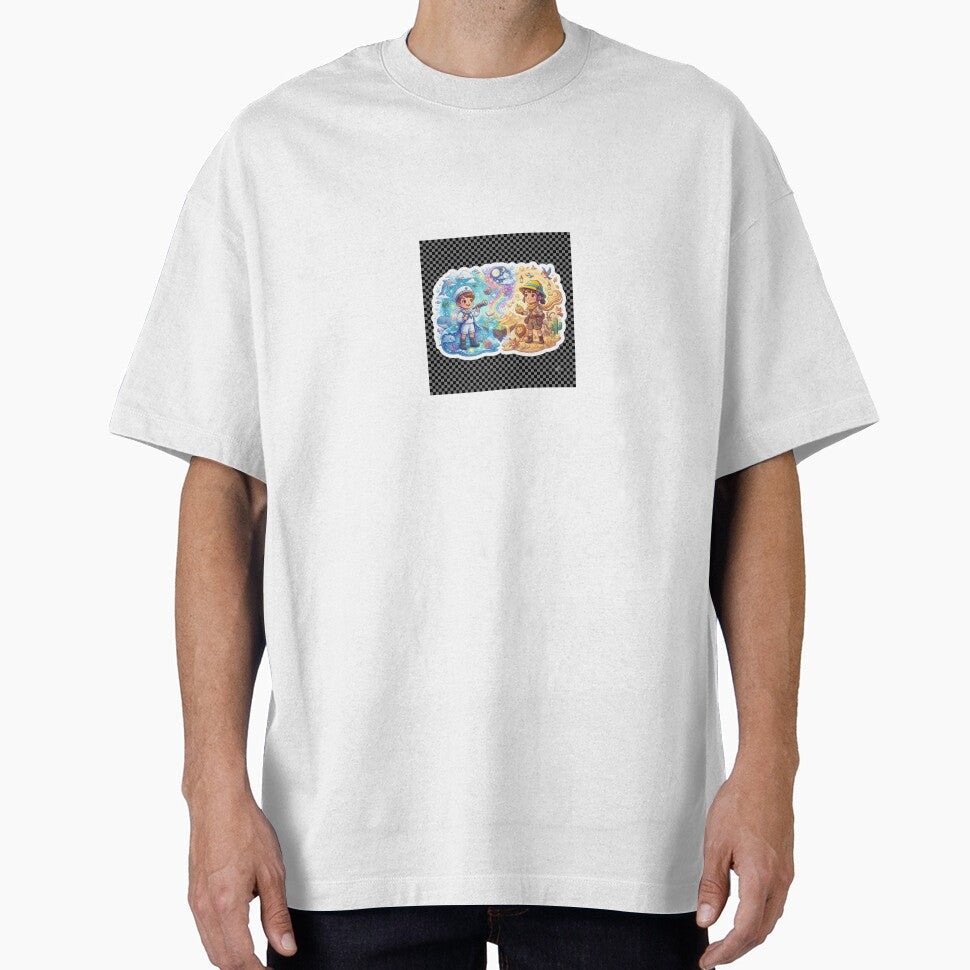 Cute Sailor Boy and Explorer Girl Sea vs Desert - Adult & Kids T-Shirts, Sweatshirts & Hoodies apparel design preview 1