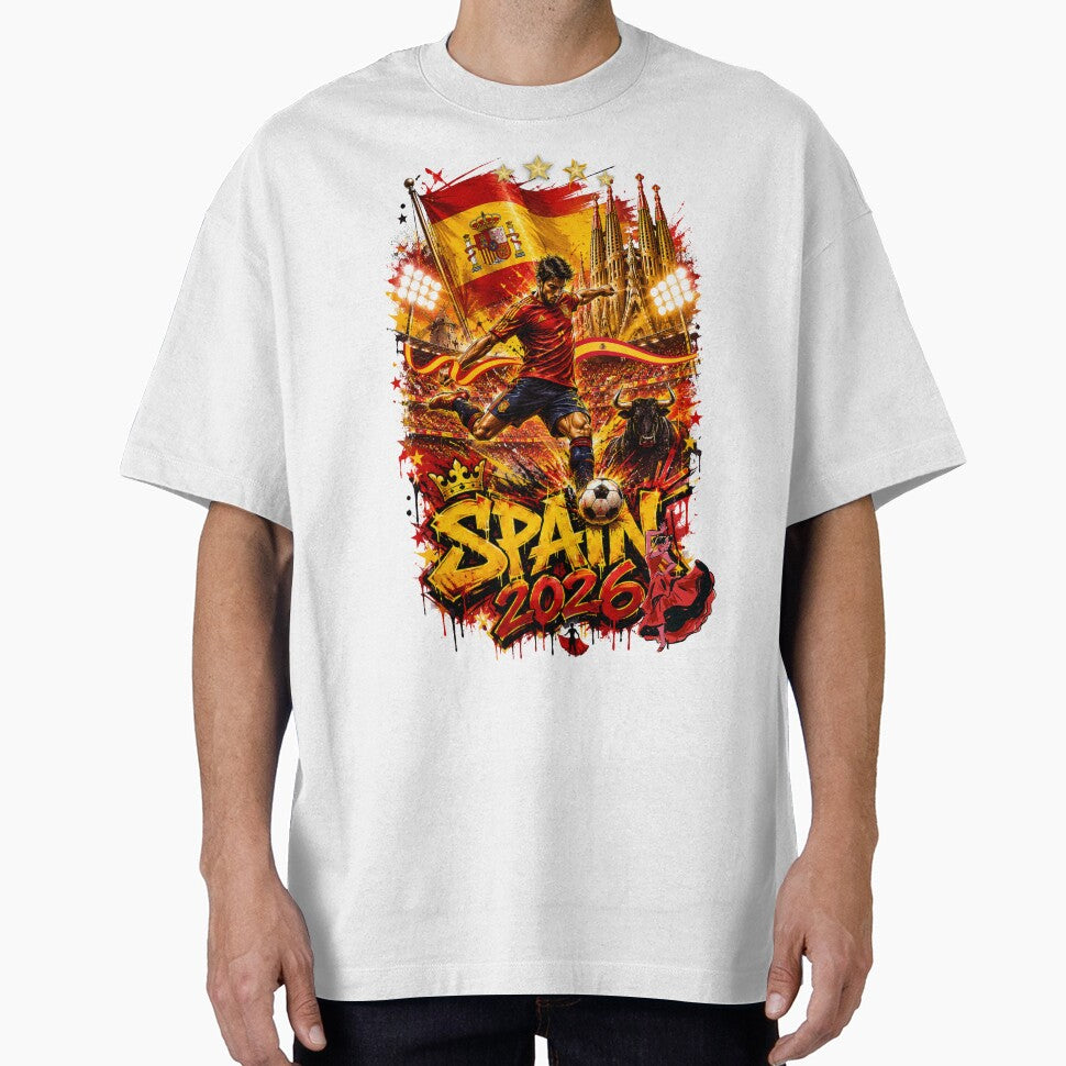 Spain World Cup 2026 Soccer Merch Football Fan Gear - Adult & Kids T-Shirts, Sweatshirts & Hoodies apparel design preview 1