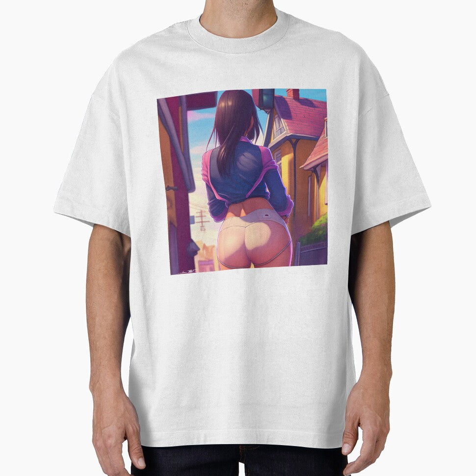 Anime girl from behind shorts by IA-Power - Adult & Kids T-Shirts, Sweatshirts & Hoodies apparel design preview 1