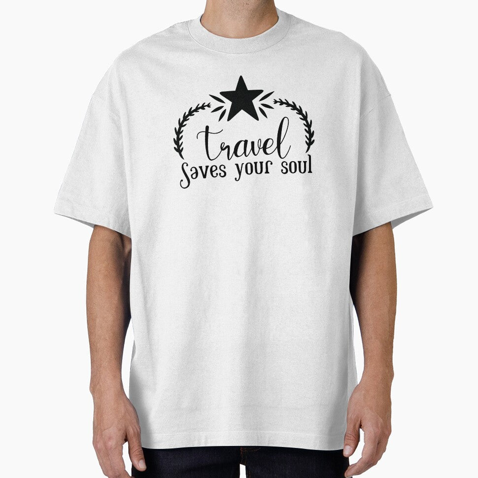 Travel saves your soul by cruzzcreation - Adult & Kids T-Shirts, Sweatshirts & Hoodies apparel design preview 1
