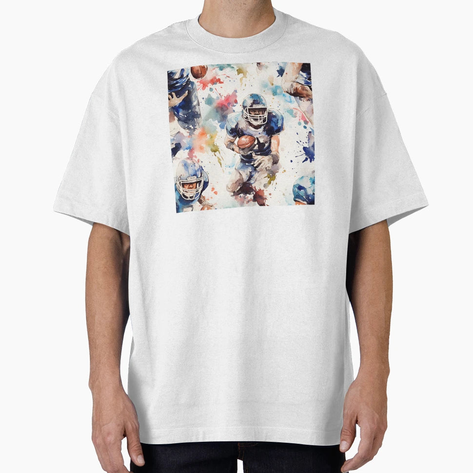 American Football Player Pattern T-Shirt - Streetwear Style Unisex - T-Shirt, Sweatshirt, Hoodie