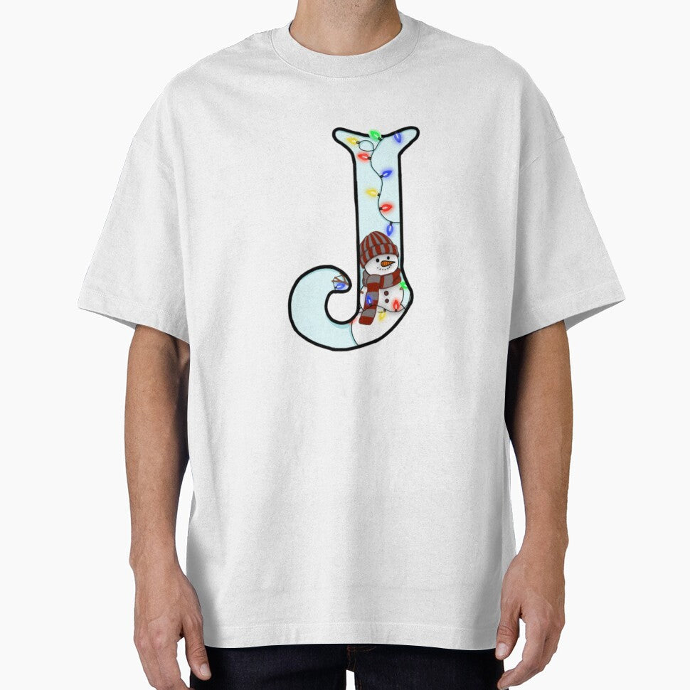 Holiday themed letter J by Artistkhg - Adult & Kids T-Shirts, Sweatshirts & Hoodies apparel design preview 1