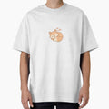 Sleeping fox with hearts Kawaii animal stickers by - Adult & Kids T-Shirts, Sweatshirts & Hoodies apparel design preview 1