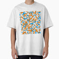 The big bang of debris -sci fi art orange blue by - Adult & Kids T-Shirts, Sweatshirts & Hoodies apparel design preview 1