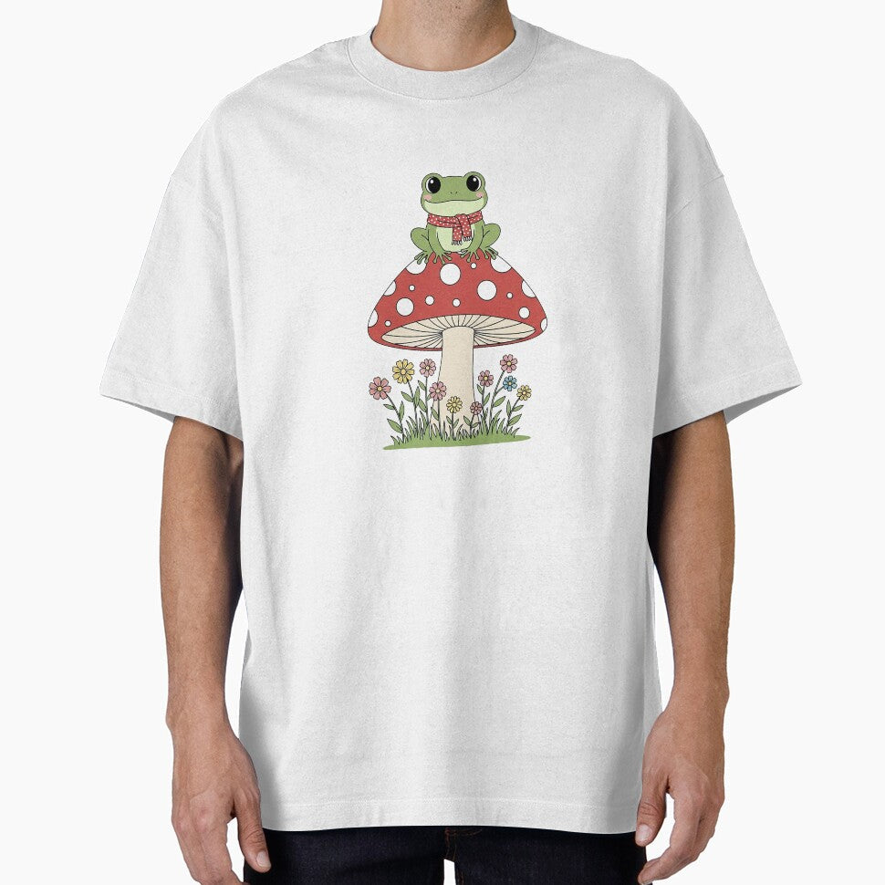 Frog on Mushroom by ZaiproArt - Adult & Kids T-Shirts, Sweatshirts & Hoodies apparel design preview 1