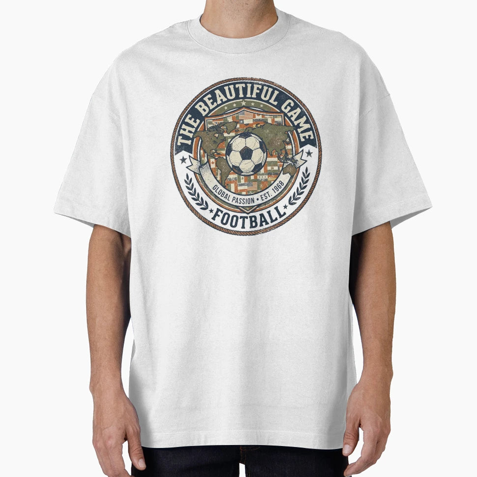 Beautiful Game Football T-Shirt - Casual Everyday Wear for Adults - T-Shirt, Sweatshirt, Hoodie