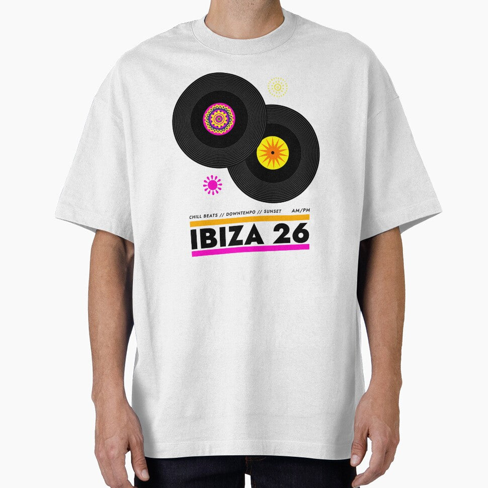 Ibiza 2026 LP Record DJ design by findlost - Adult & Kids T-Shirts, Sweatshirts & Hoodies apparel design preview 1