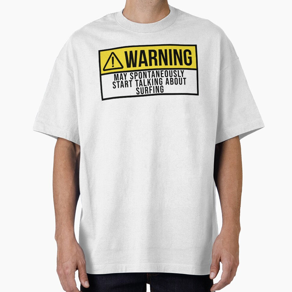 Surfing Warning by XCIV - Adult & Kids T-Shirts, Sweatshirts & Hoodies apparel design preview 1