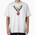 Modern Geometric Reindeer Minimalist Holiday Wildlife - Adult & Kids T-Shirts, Sweatshirts & Hoodies apparel design preview 1