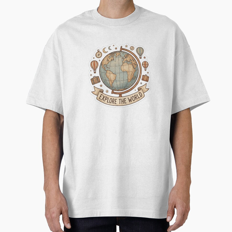 Explore the world by hunteroflions - Adult & Kids T-Shirts, Sweatshirts & Hoodies apparel design preview 1