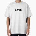 LOVE Black Minimal Bold Type Statement by WORDPAUSE - Adult & Kids T-Shirts, Sweatshirts & Hoodies apparel design preview 1
