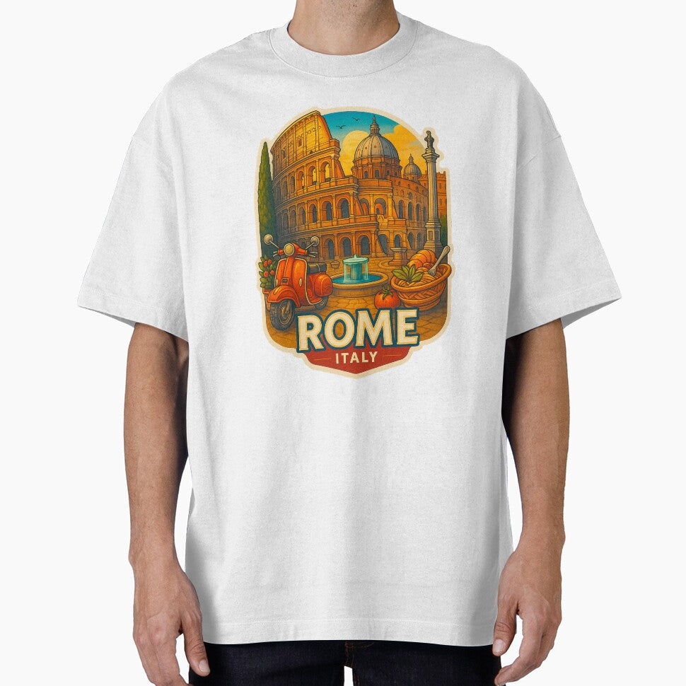 Rome Travel Sticker Design, Decal Luggage Art, Poster - Adult & Kids T-Shirts, Sweatshirts & Hoodies apparel design preview 1