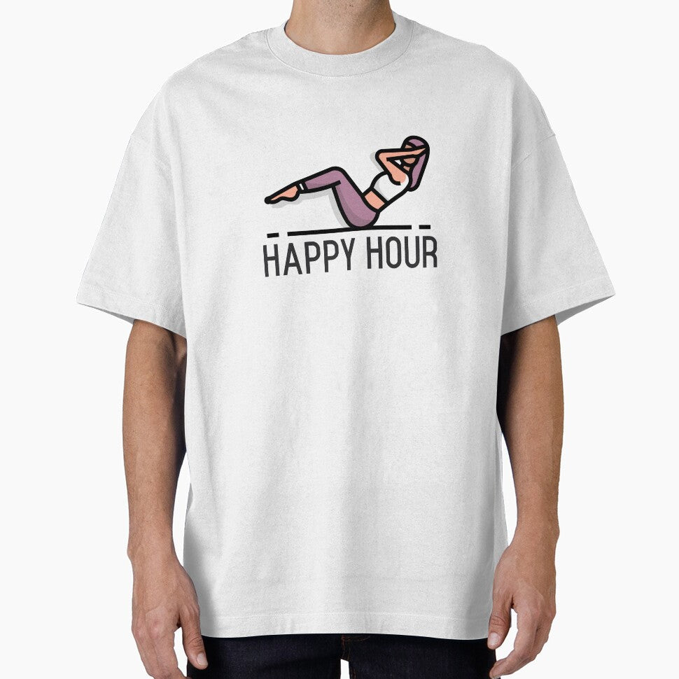 Yoga Happy Hour by RiseandShineTee - Adult & Kids T-Shirts, Sweatshirts & Hoodies apparel design preview 1