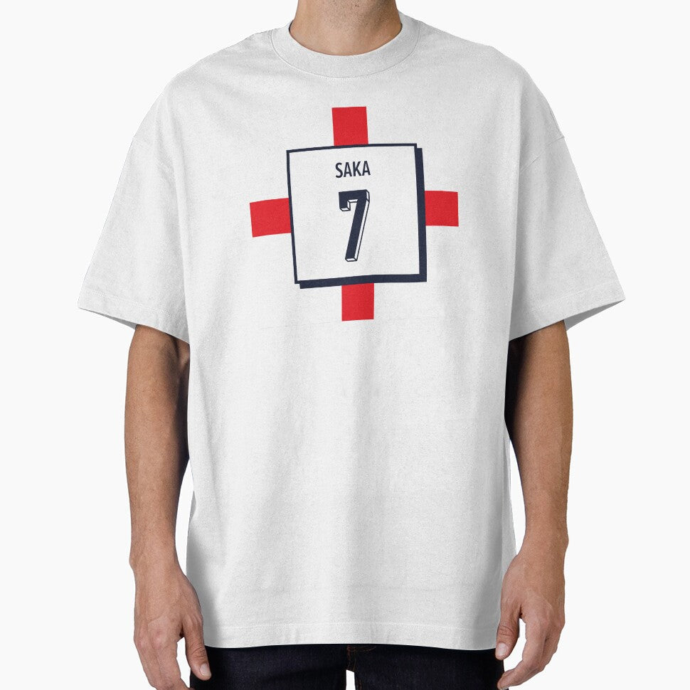 Saka England 2024 by On Target Sports - Adult & Kids T-Shirts, Sweatshirts & Hoodies apparel design preview 1