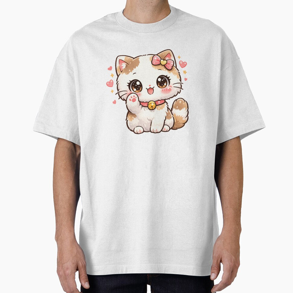 Kawaii cat by jenswiftie - Adult & Kids T-Shirts, Sweatshirts & Hoodies apparel design preview 1