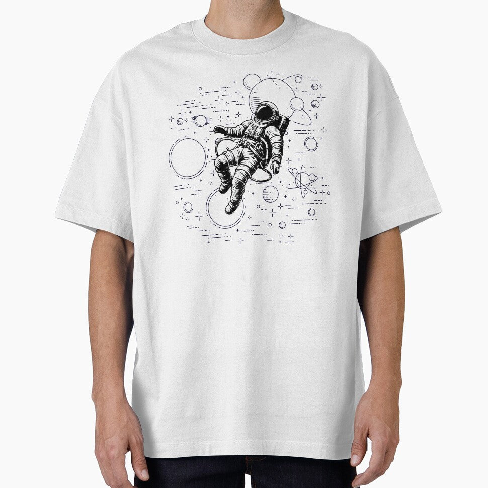 Black and White Astronaut by Trendy-Exe - Adult & Kids T-Shirts, Sweatshirts & Hoodies apparel design preview 1