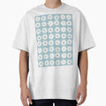 BOHO STAR PATTERN TEAL GREY by blomastudios - Adult & Kids T-Shirts, Sweatshirts & Hoodies apparel design preview 1