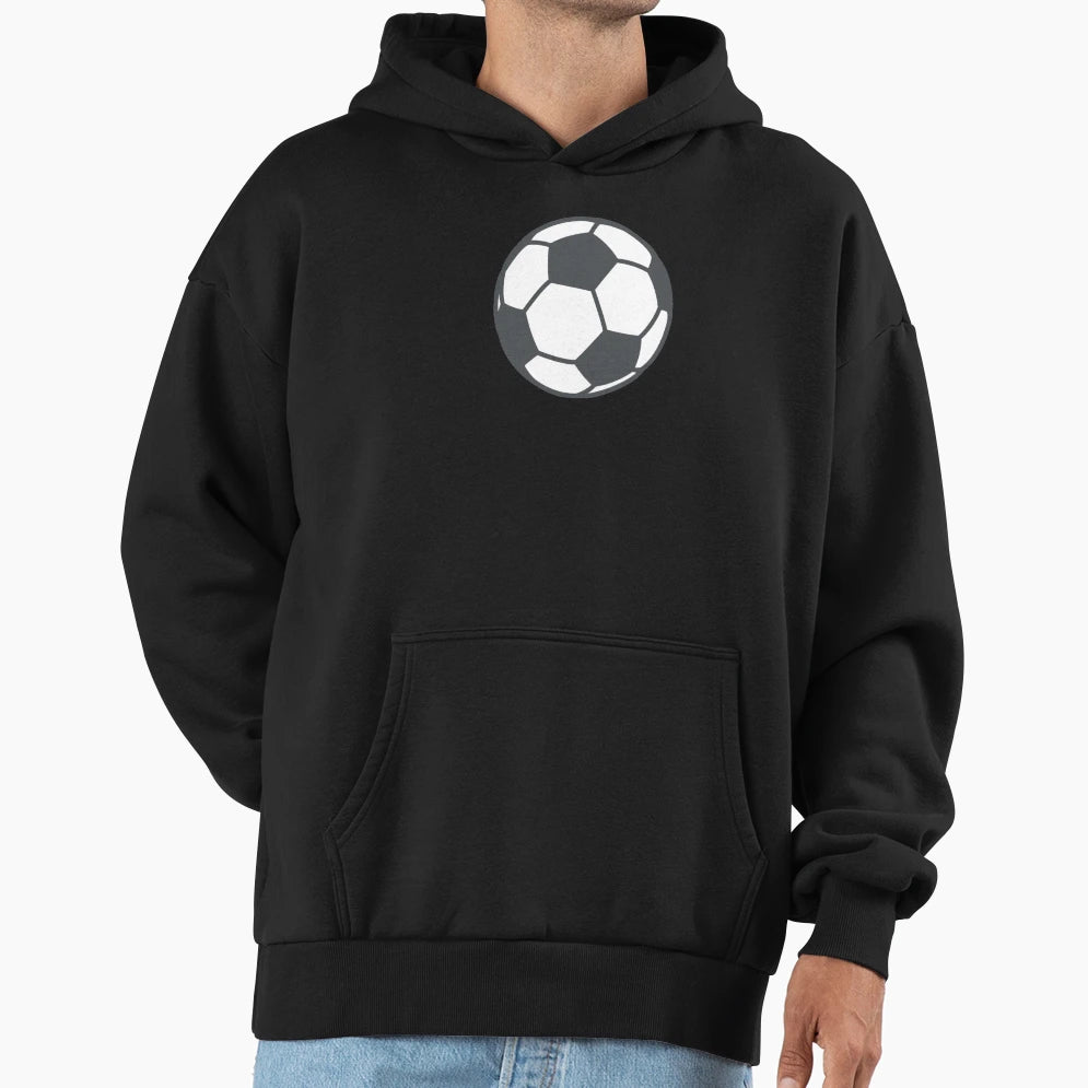 Soccer Football Emoji Hoodie - Fun Novelty Design Men Women - T-Shirt, Sweatshirt, Hoodie