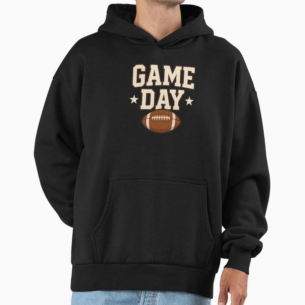 American Football Game Day Hoodie - Trendy Graphic for Adults - T-Shirt, Sweatshirt, Hoodie