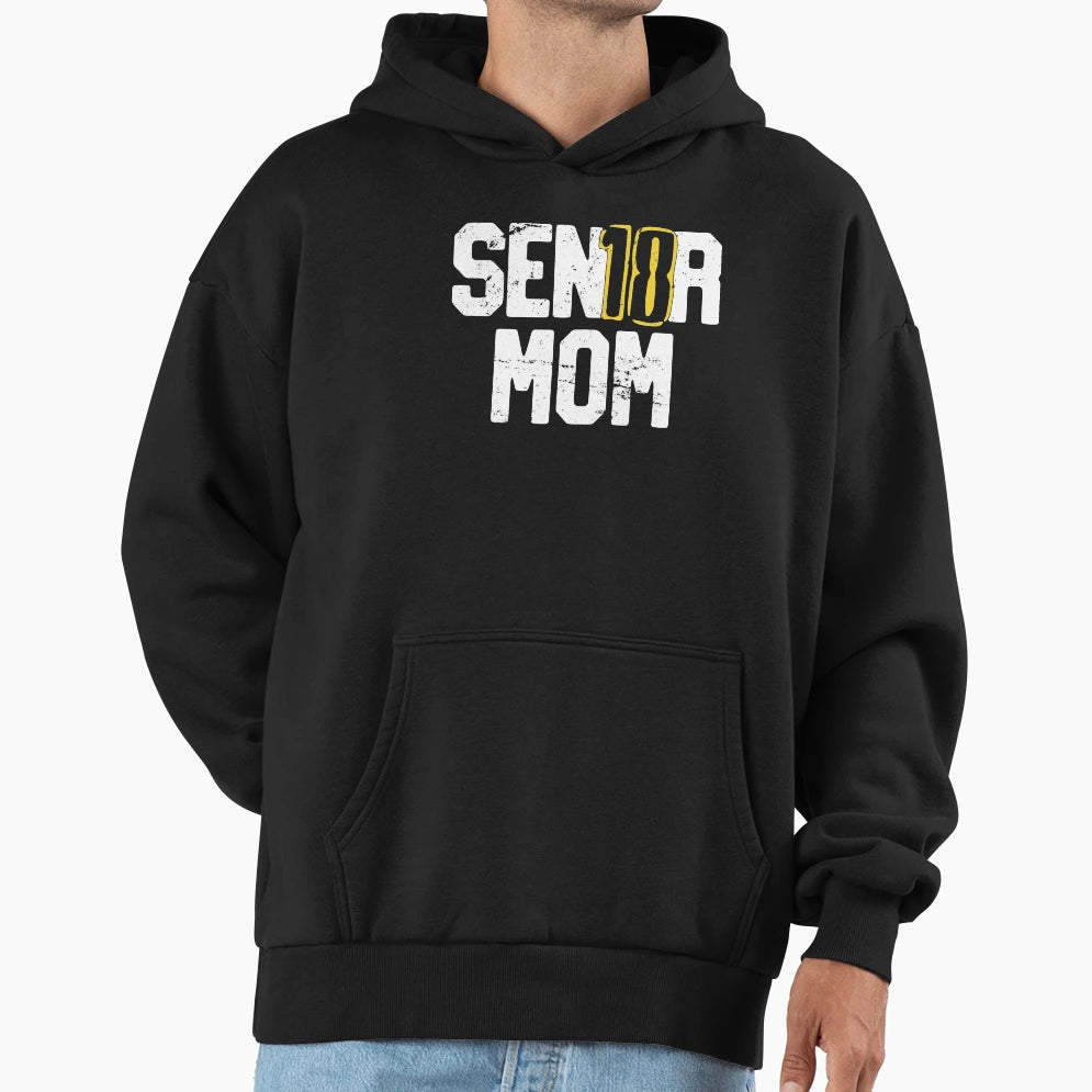 Senior 2018 Sen18R Mom Graduation T-Shirt - Trendy Graphic Men Women - T-Shirt, Sweatshirt, Hoodie