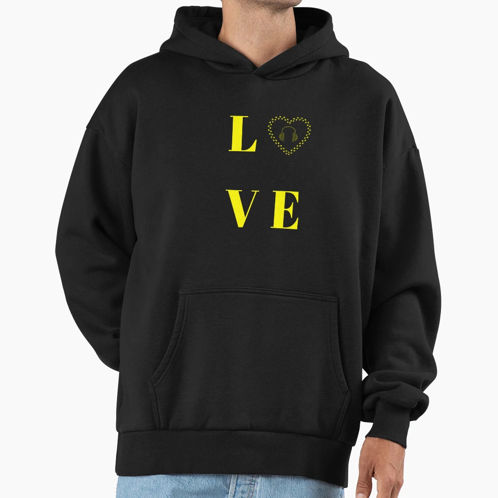 Love Music Hoodie - Aesthetic Graphic for Adults - T-Shirt, Sweatshirt, Hoodie