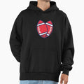American Football Sports Love Heart Hoodie - Minimalist Print Men Women - T-Shirt, Sweatshirt, Hoodie