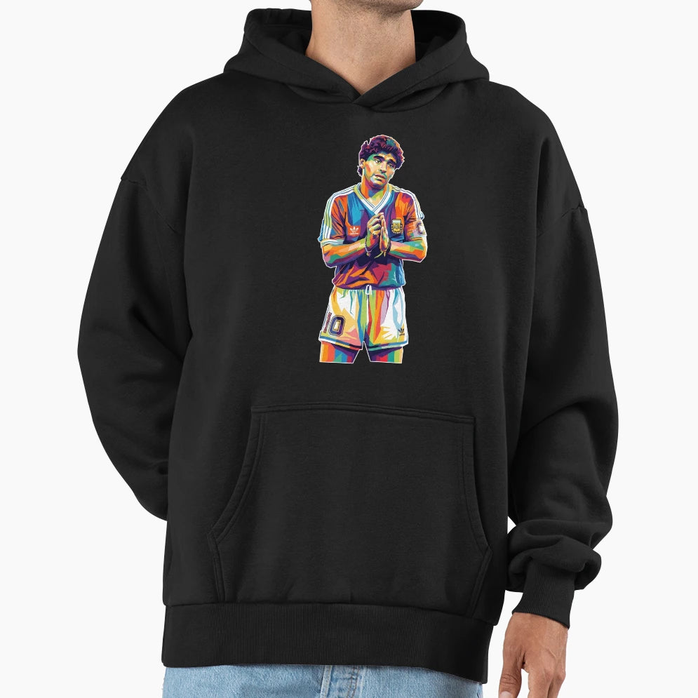 Maradona Wpap Hoodie - Trendy Graphic for Adults - T-Shirt, Sweatshirt, Hoodie