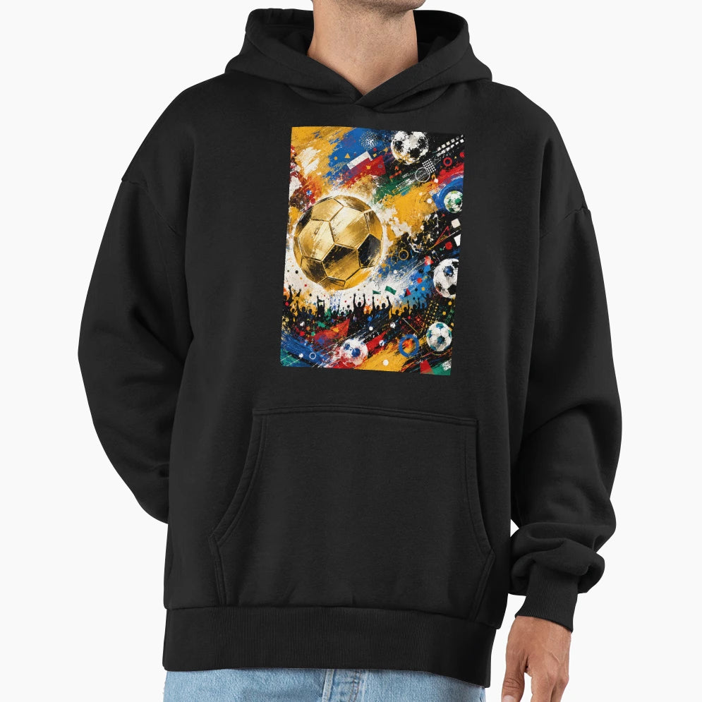 Footbal Lover Desing Hoodie - Aesthetic Graphic Unisex - T-Shirt, Sweatshirt, Hoodie