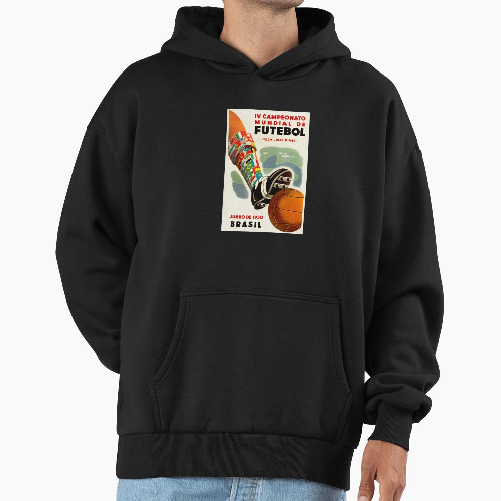 World Cup 1950 Brazil Hoodie - Casual Everyday Wear Unisex - T-Shirt, Sweatshirt, Hoodie