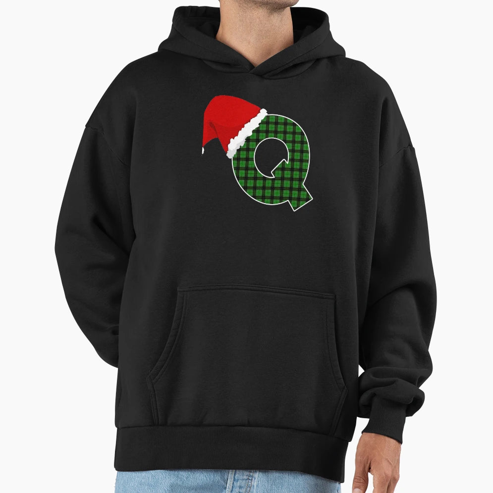 Capital Letter Q Cutest Monogram Holidays Hoodie - Unique Graphic Men Women - T-Shirt, Sweatshirt, Hoodie