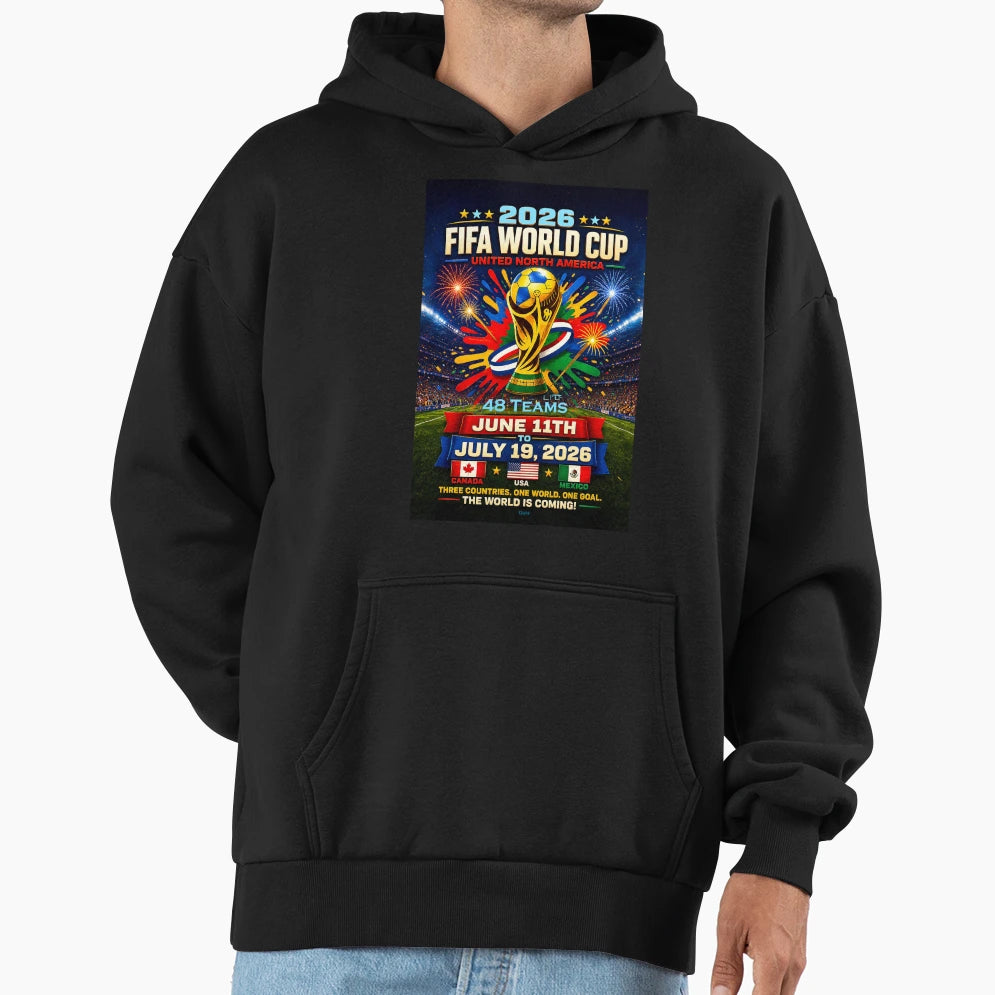Fifa 2026 World Cup 48 Natiions One Hoodie - Minimalist Print for Adults - T-Shirt, Sweatshirt, Hoodie