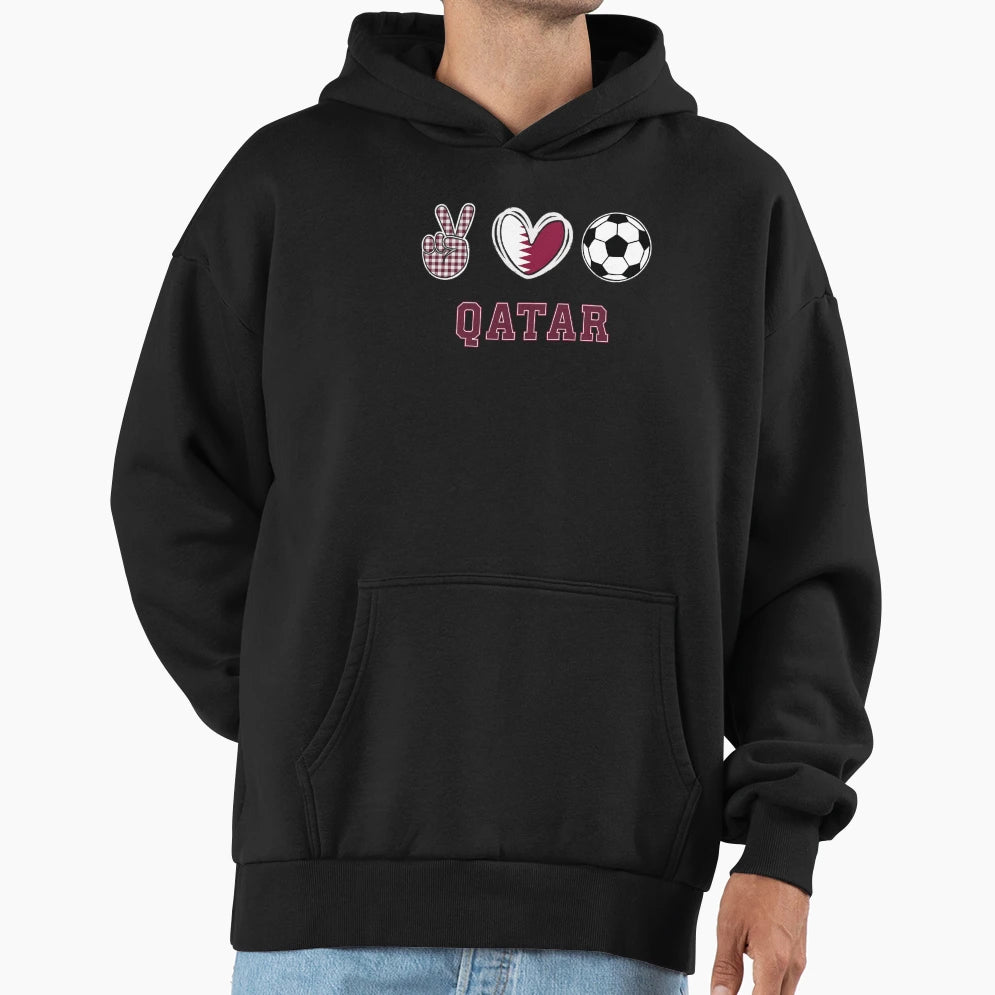 Qatar Inspired Everyday Hoodie - Trendy Graphic Unisex - T-Shirt, Sweatshirt, Hoodie