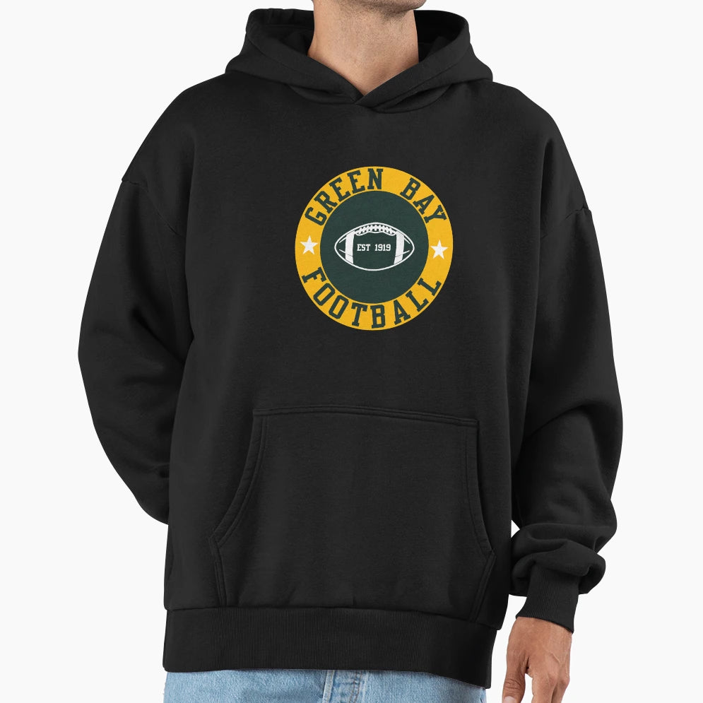 Green Bay Football Hoodie - Aesthetic Graphic Unisex - T-Shirt, Sweatshirt, Hoodie