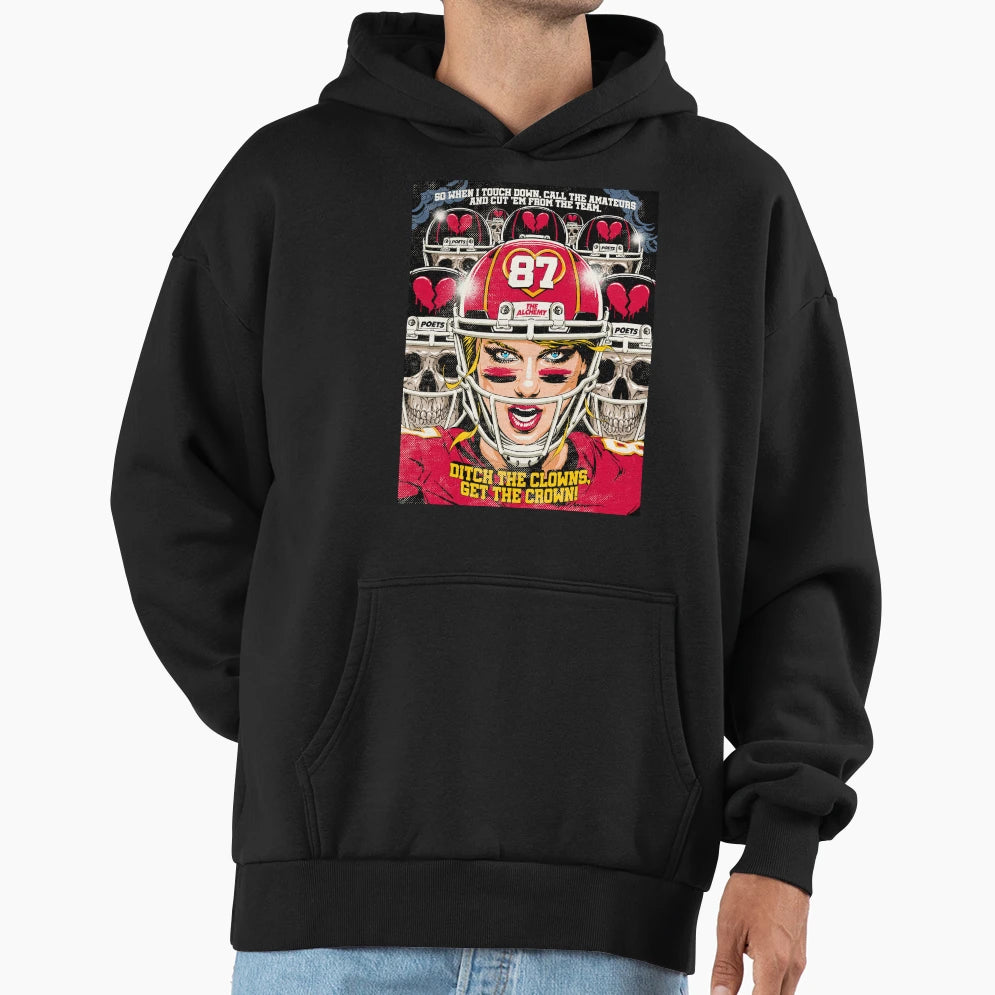 Get Crown Hoodie - Minimalist Print for Adults - T-Shirt, Sweatshirt, Hoodie