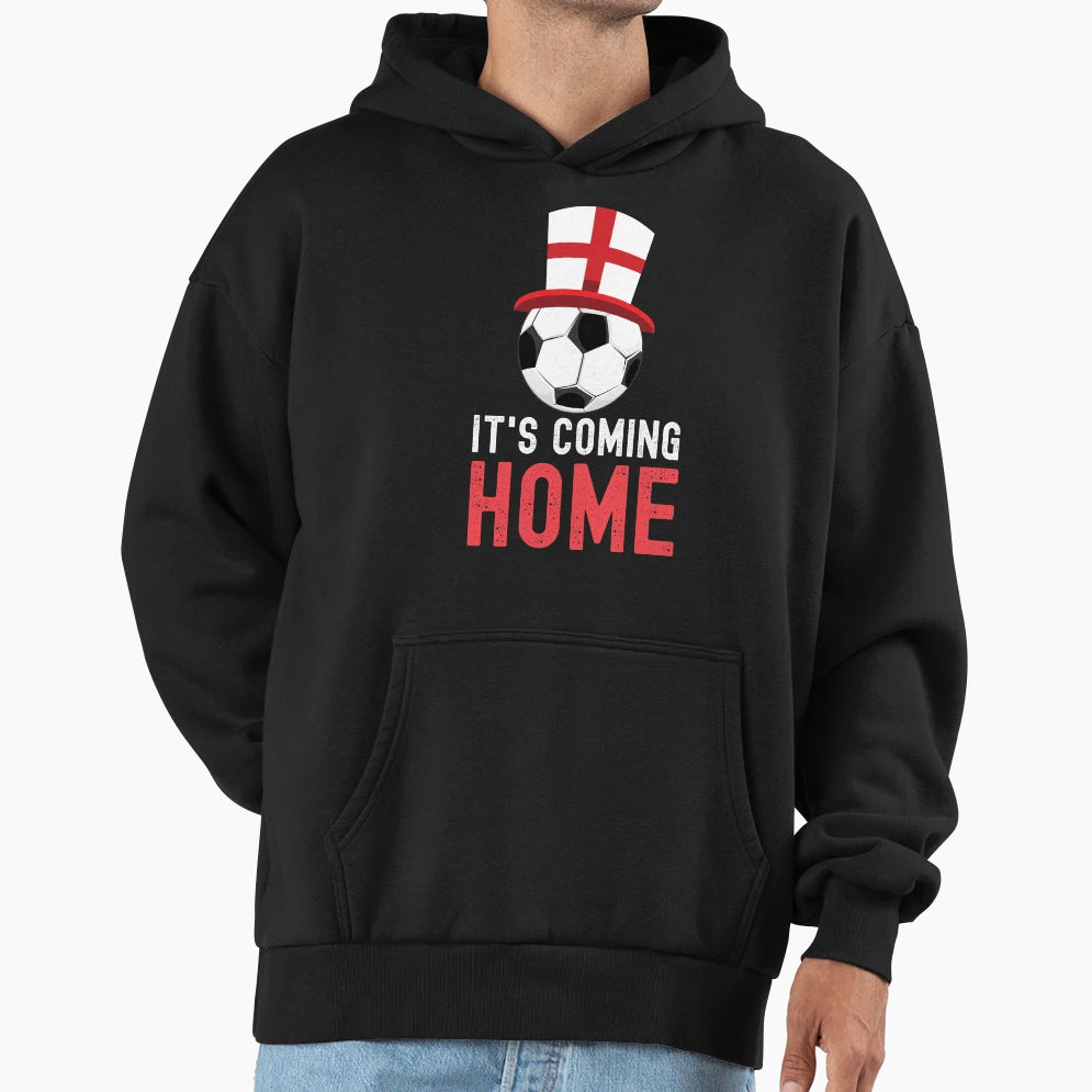 Its Coming Home England Football Fan Hoodie - Fun Novelty Design Unisex - T-Shirt, Sweatshirt, Hoodie