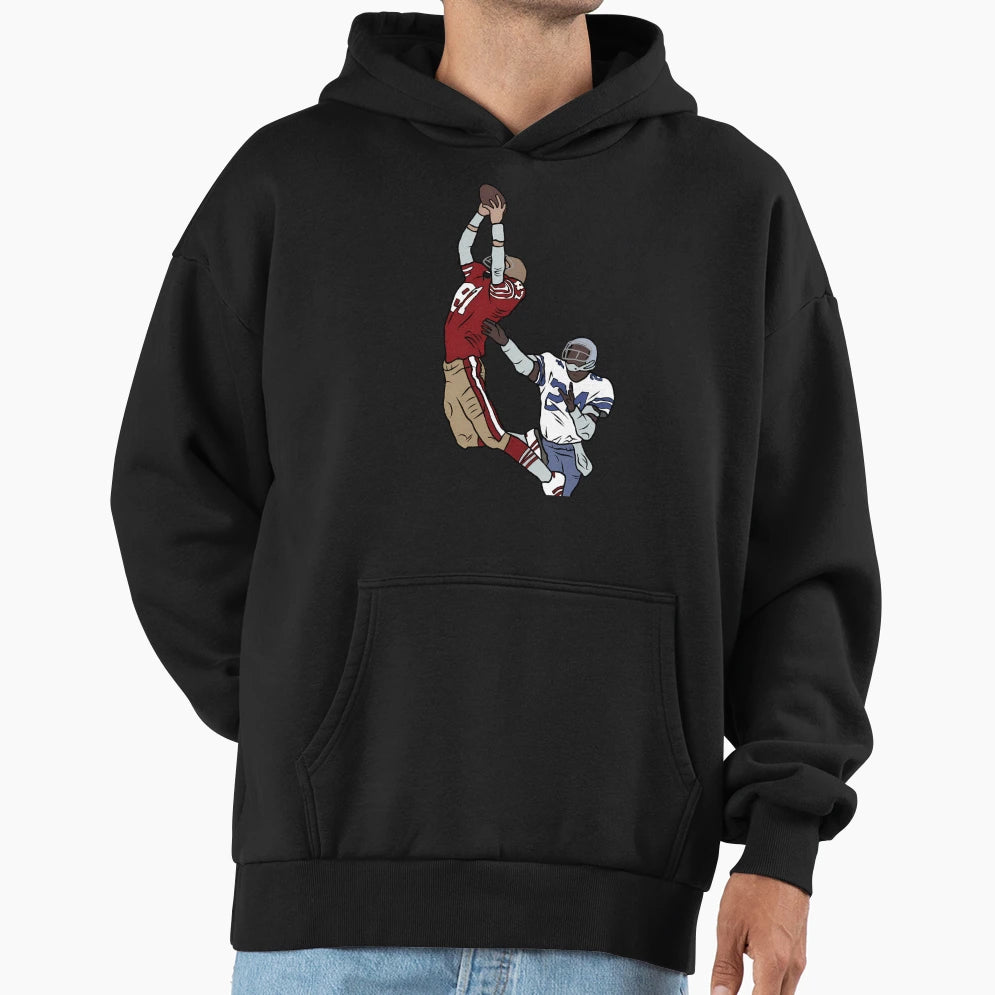 Dwight Clark Catch Hoodie - Streetwear Style Men Women - T-Shirt, Sweatshirt, Hoodie