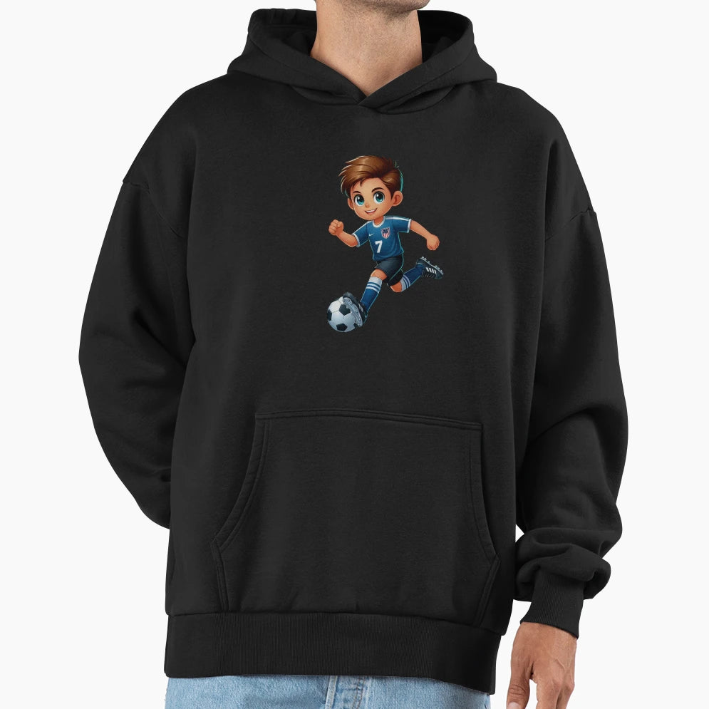 Soccer Star Football Dreamer Hoodie - Streetwear Style Men Women - T-Shirt, Sweatshirt, Hoodie