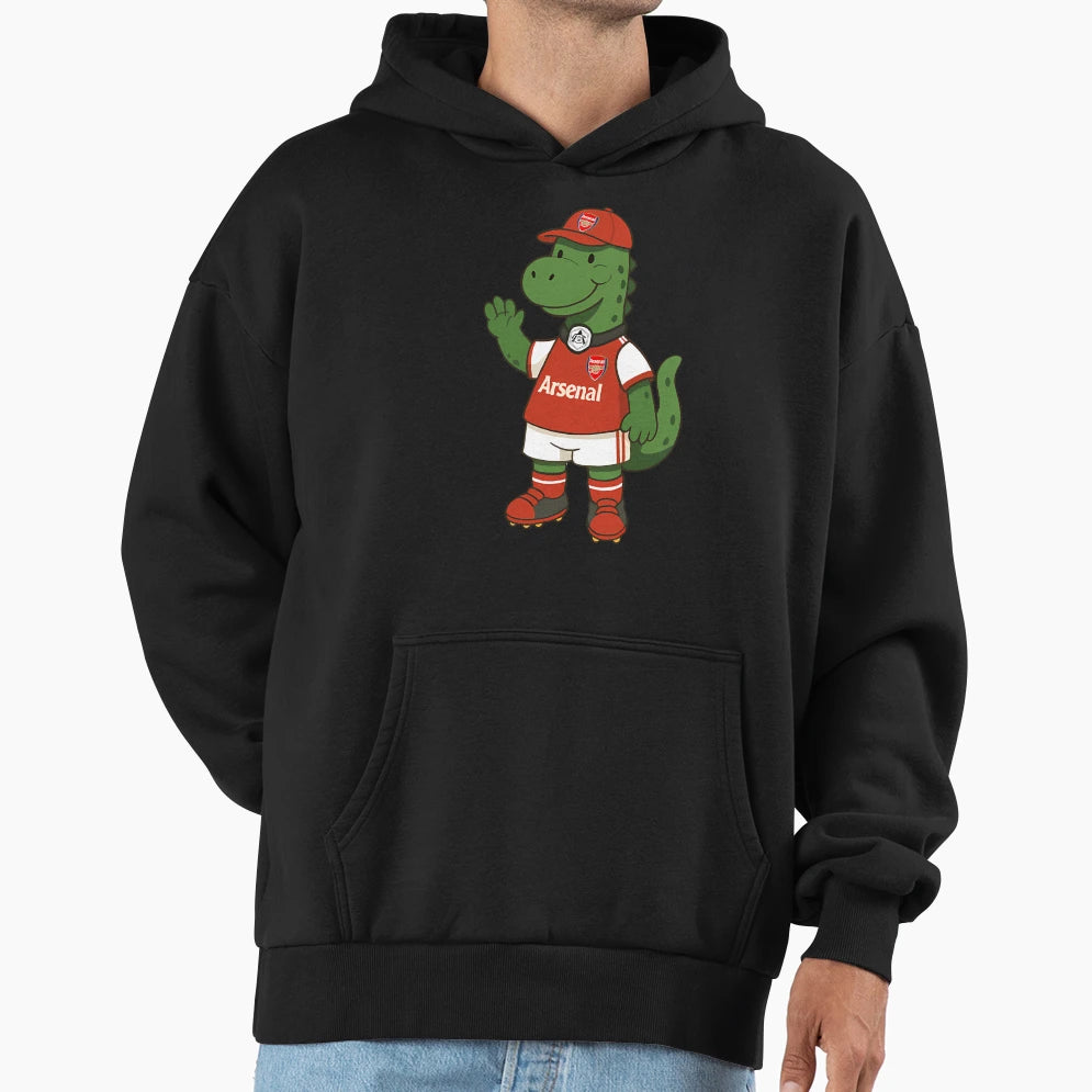 Arsenalnal Gunnersaurus Hoodie - Trendy Graphic for Adults - T-Shirt, Sweatshirt, Hoodie