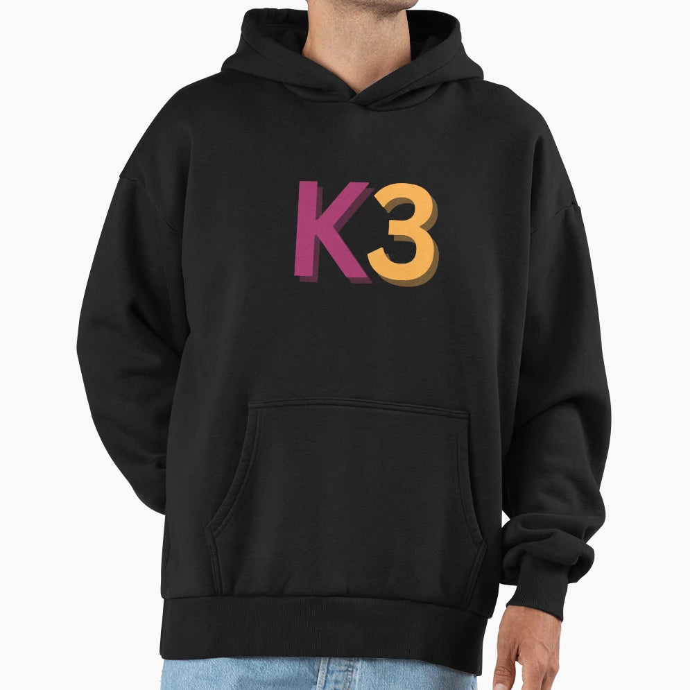 K3 Originals Logo Hoodie - Novelty Apparel Unisex - T-Shirt, Sweatshirt, Hoodie