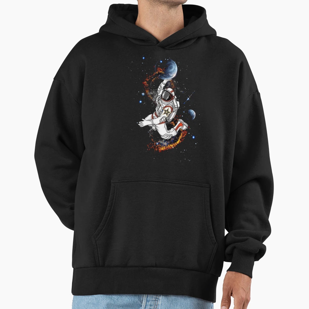 Astronaut Trowin Moon Hoodie - Casual Everyday Wear for Adults - T-Shirt, Sweatshirt, Hoodie