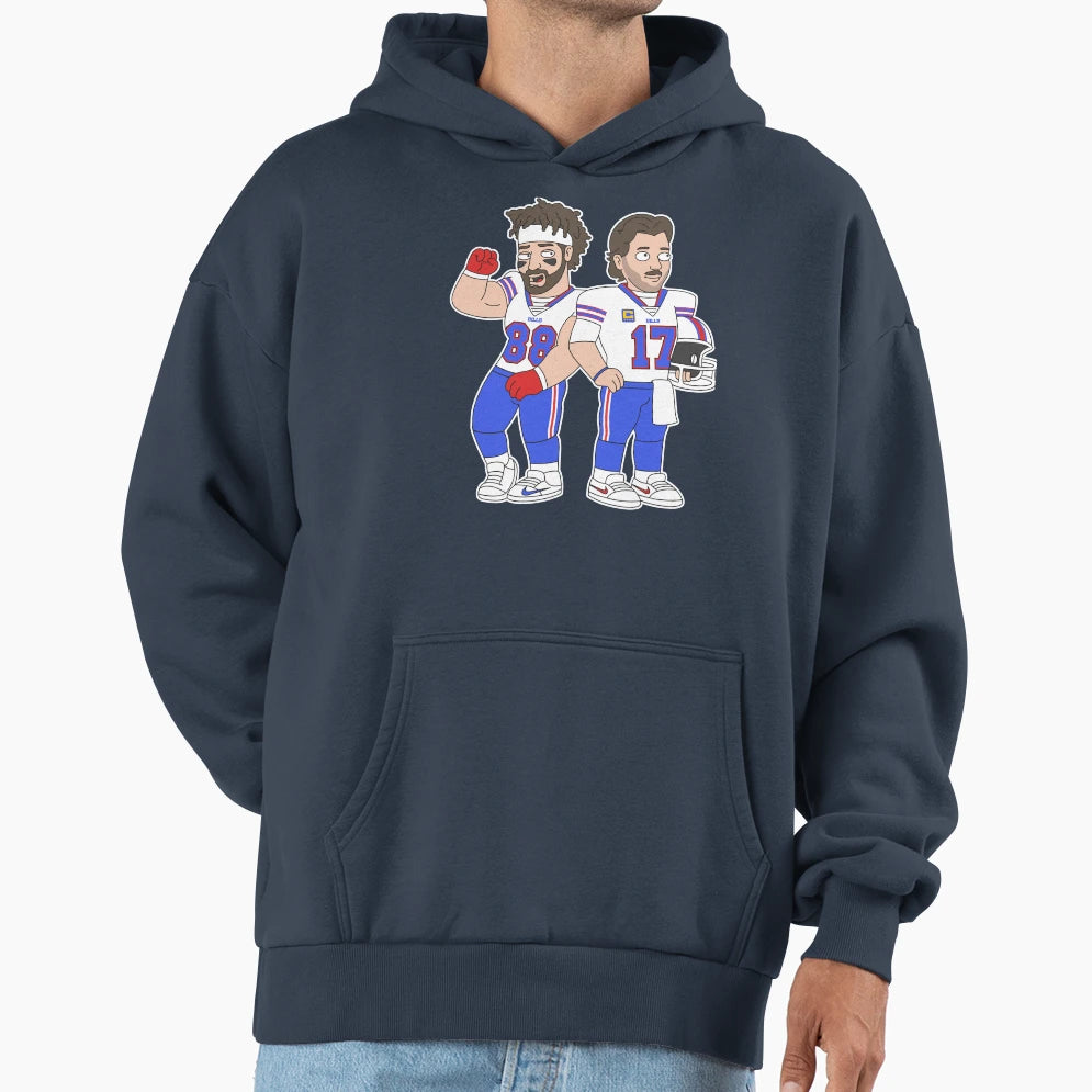 Allen Knox Buffalo Guys Hoodie - Casual Everyday Wear Men Women - T-Shirt, Sweatshirt, Hoodie